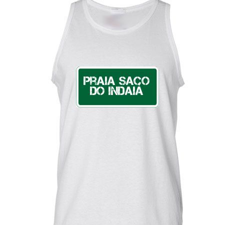 Camiseta Regata Praia Praia Saco Do Indaiá