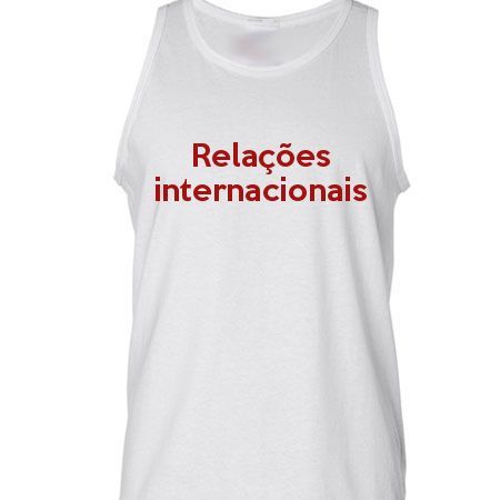 Camiseta Regata Relações Internacionais