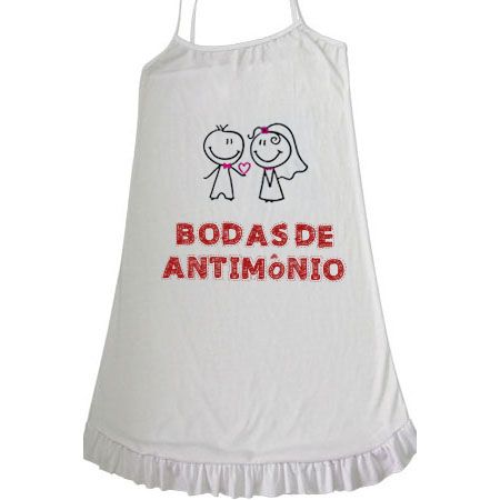 Camisola Bodas De Antimônio