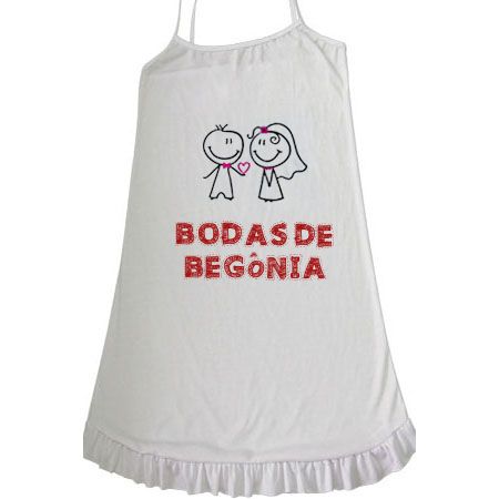 Camisola Bodas De Begônia