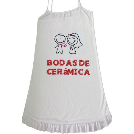 Camisola Bodas De Cerâmica