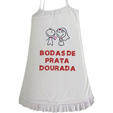 Camisola Bodas De Prata Dourada