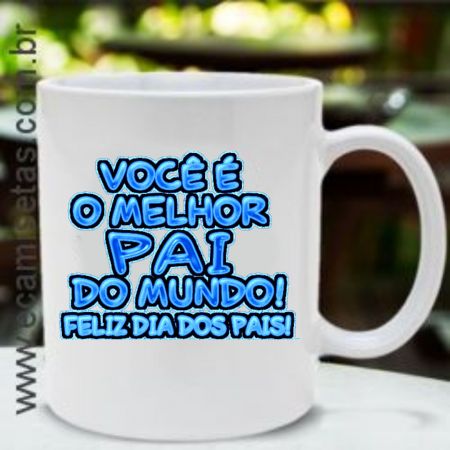 Caneca Melhor Pai do Mundo azul