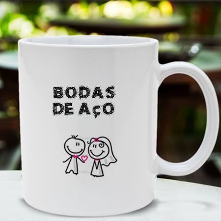 Caneca Bodas de aco