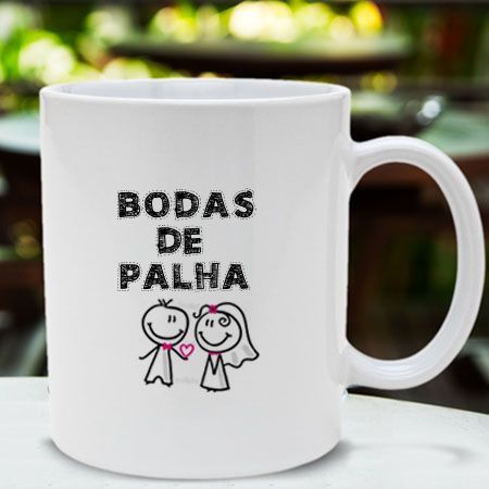 Caneca Bodas de palha