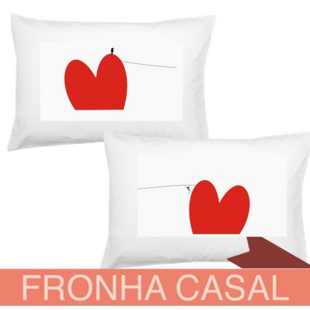 Fronha Casal Coração