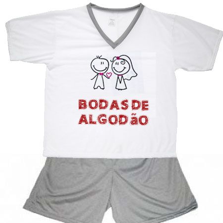 Pijama Bodas De Algodão