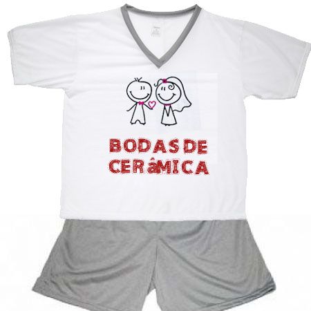 Pijama Bodas De Cerâmica