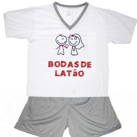 Pijama Bodas De Latão