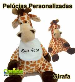 Girafa de Pelúcia Personalizada