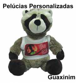 Guaxinim de Pelúcia Personalizado