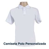 Camiseta Polo Personalizada Branca