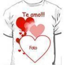 Camiseta Personalizada Te Amo A4