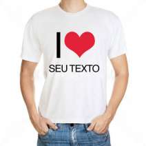 Camiseta I Love Personalizada