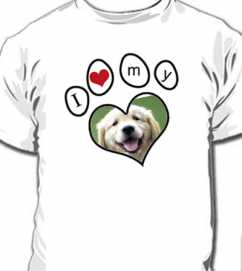 Camiseta Personalizada I Love My Dog