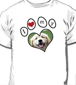 Camiseta Personalizada I Love My Dog