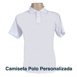 Camiseta Polo Personalizada Branca