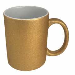 Caneca Dourada com Glitter