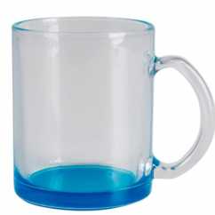 Caneca Vidro fundo Azul