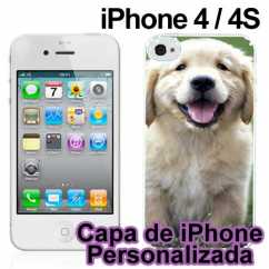 Capa de Iphone 4 Personalizada Branco