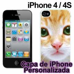 Capa de Iphone 4 Personalizada Preto