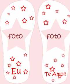 Chinelo Personalizado Te Amo