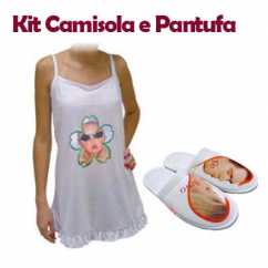 Kit Camisola e Pantufa Personalizada