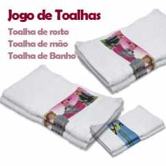 Kit Jogo de Toalhas Personalizadas